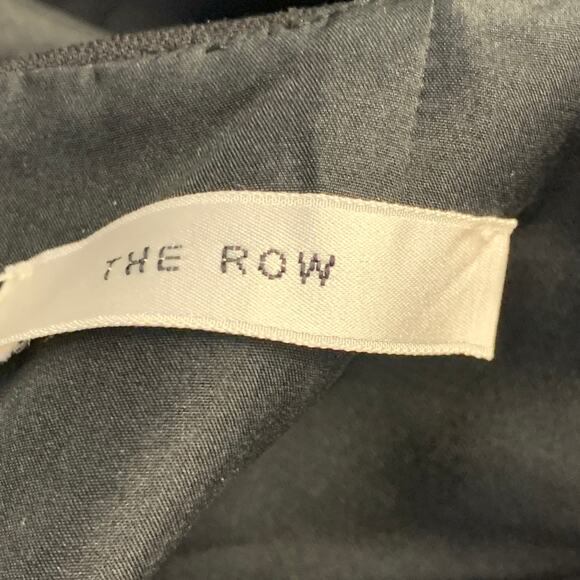 THE ROW Size XS/S Black Wool Silk Sleeveless Oversized Midi Dress - Picture 5 of 6